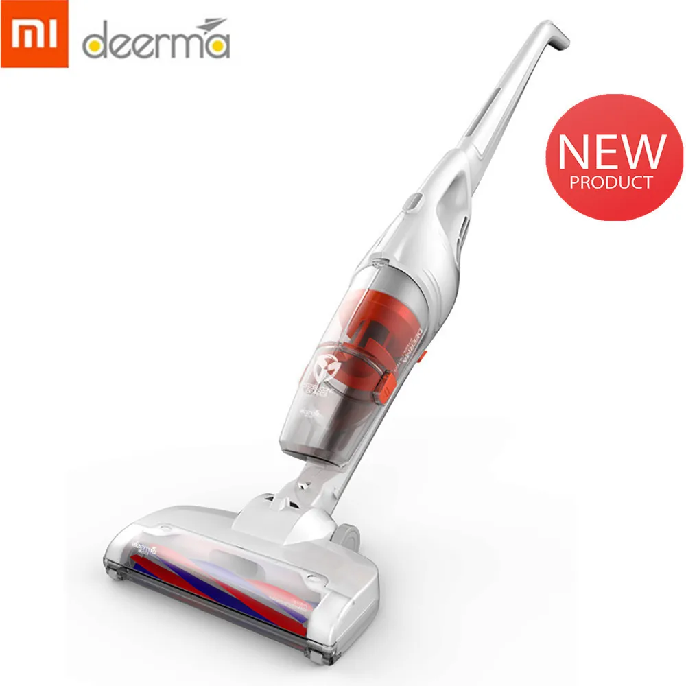 Xiaomi Deerma ручной пылесос беспроводной 0.8L емкость уборочная машина низкий уровень шума тройной фильтр вертикальный пылесборник