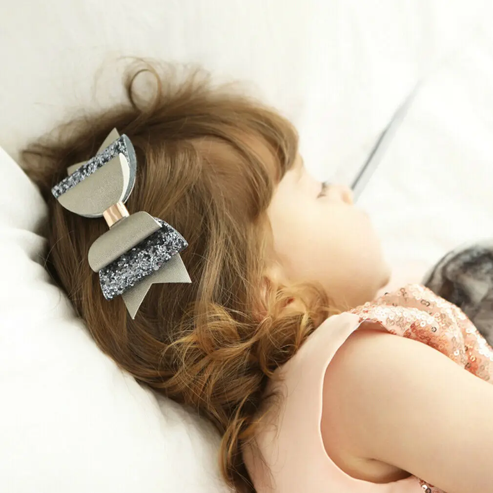 

Sweet 12 Mixed Styles Hair Clips Headwear Toddler Girl Hair Accessories Baby Kids Girls Sparkle Bow Hairpin Hair Accessories