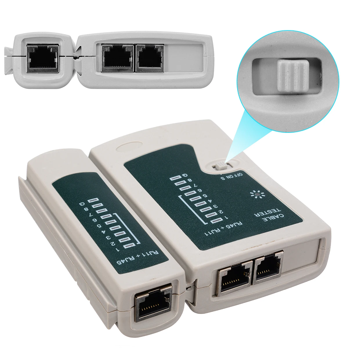 Профессиональный тестер сетевого кабеля Lan rj45 rj11 без проводного Кабеля щипцы для