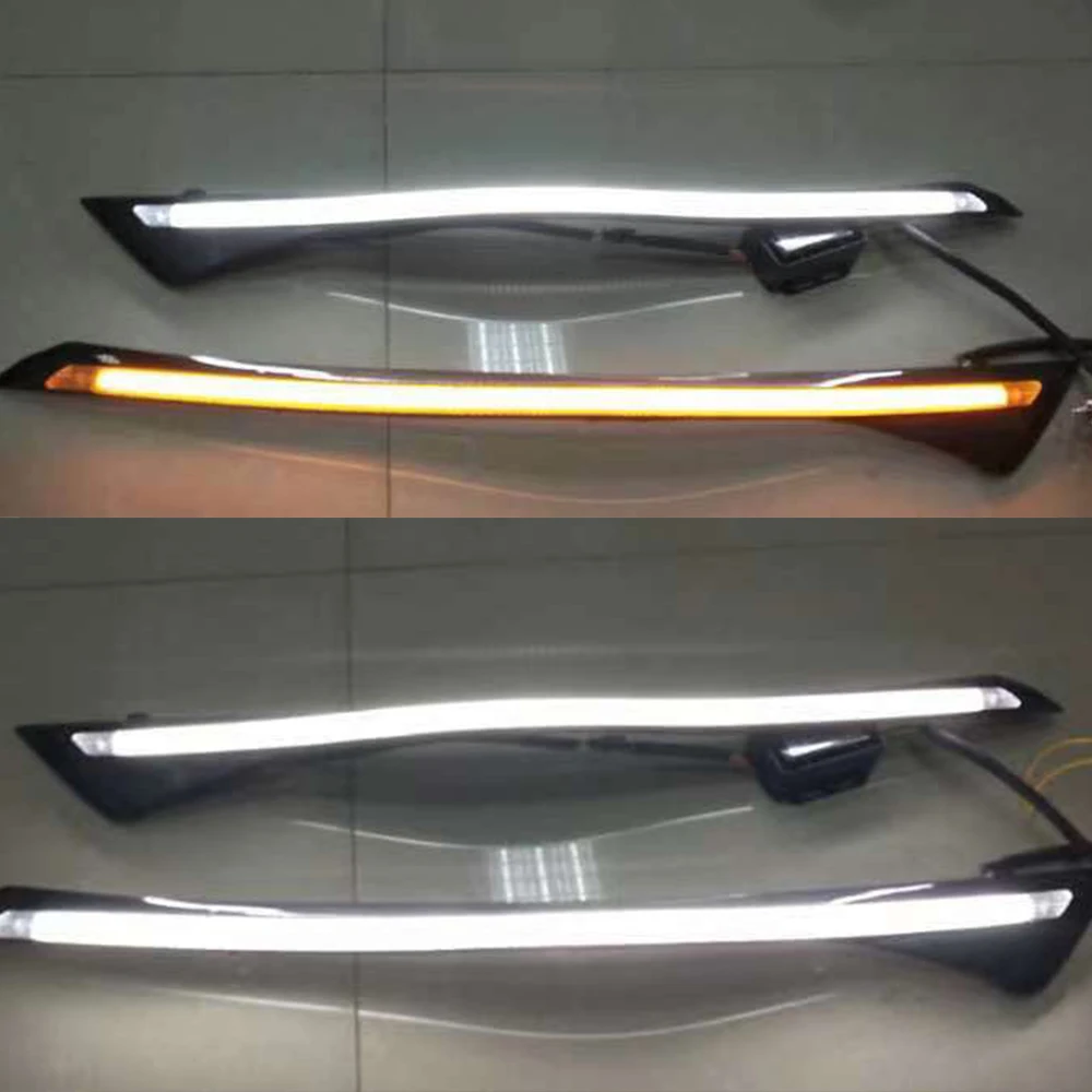 1 пара автомобилей головной светильник светодиодный бровей дневные ходовые огни