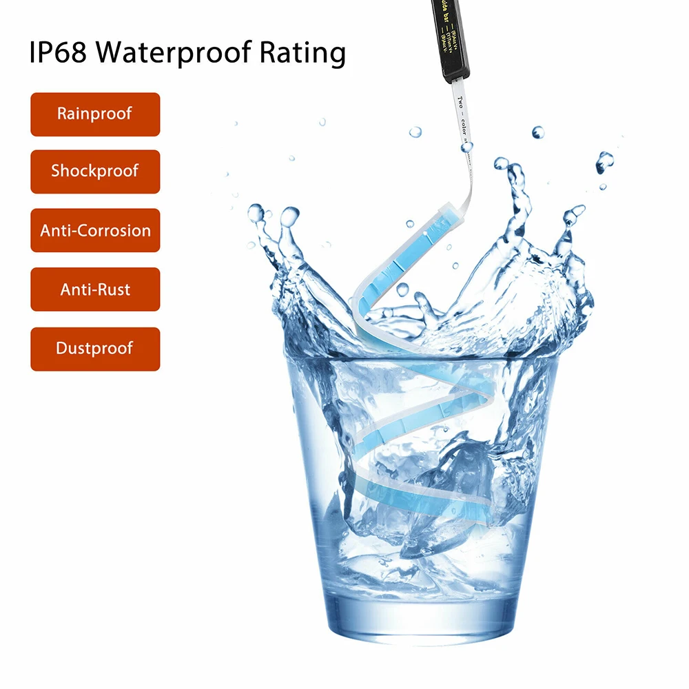 2 шт. DRL светодиодный гибкая трубка Стиль динамический Габаритные огни белый