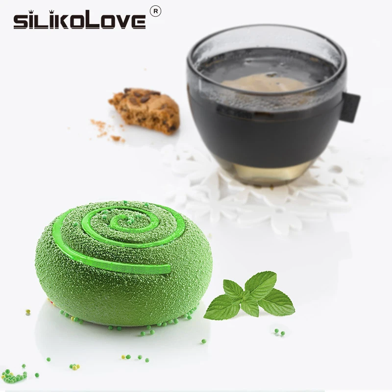 SILIKOLOVE 3D круглая волнистая форма для мусса торта силиконовая выпечки