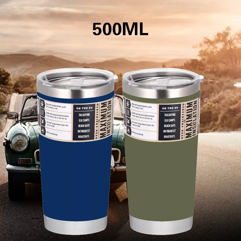 Дорожная кофейная кружка 900 мл чашка для воды термос из нержавеющей стали стакан