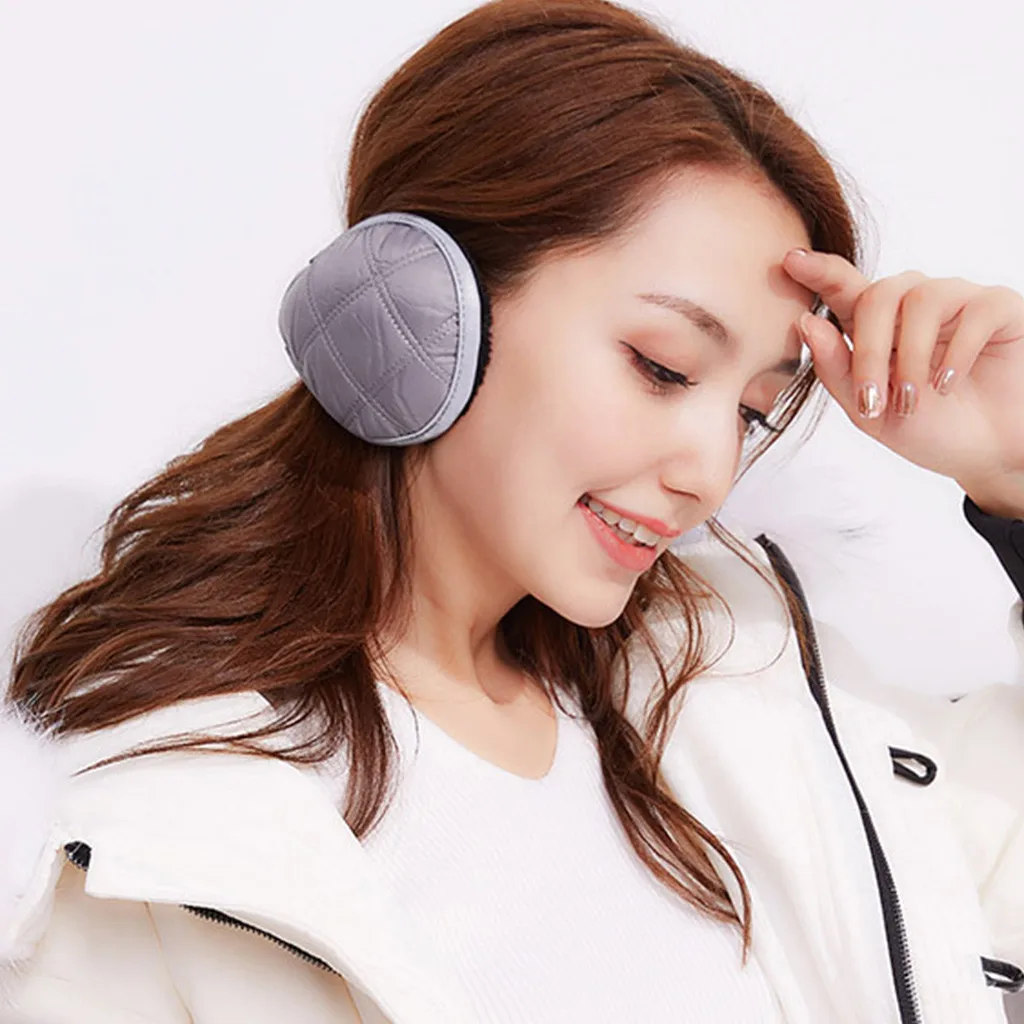 2019 Горячая Мода унисекс твердые зимние наушники Мягкие плотные Плюшевые ушные