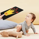 Черно-белая флэш-карта для новорожденных, детские игрушки Монтессори 0-36 месяцев, высокая контрастность, Зрительная стимуляция, Зрительная Флэшка в форме животного