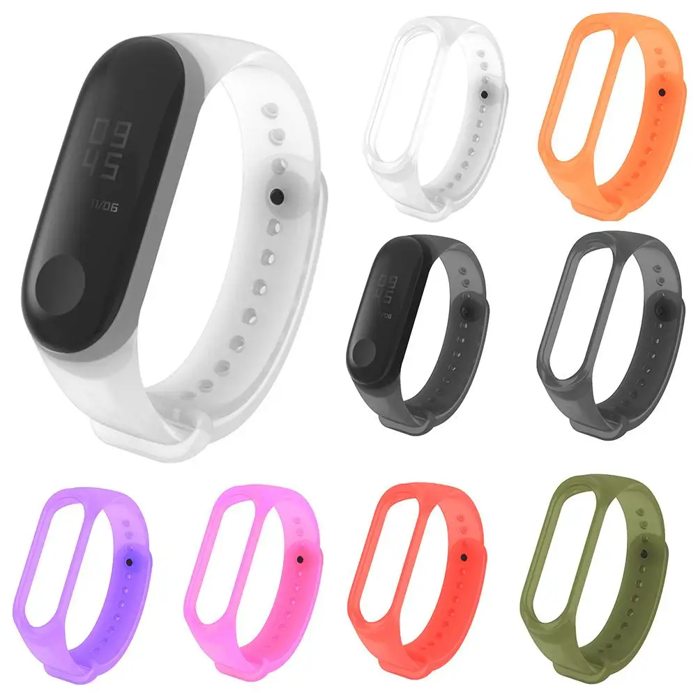 

Silicone Wrist bracelet for Mi band 3 4 strap Wristband Mi band3 4 Sport wrist watch band smart bracelet Replacement belt