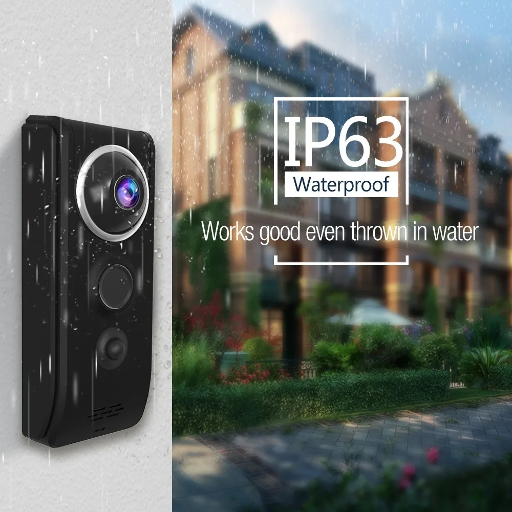 Vstarcam Smart WiFi Video Doorbell Camera Waterproof 720P HD Door Bell 2 Way Intercom Phone APP Control | Безопасность и защита