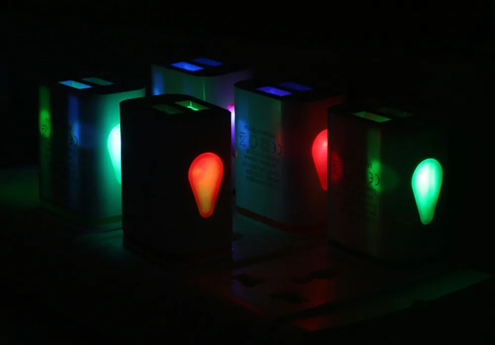 Светодиодный USB 2-портовый настенный домашний дорожный адаптер переменного тока