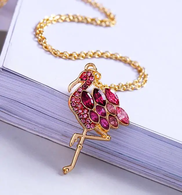 Кулон в виде фламинго ананаса кокосового дерева кулон для женщин и
