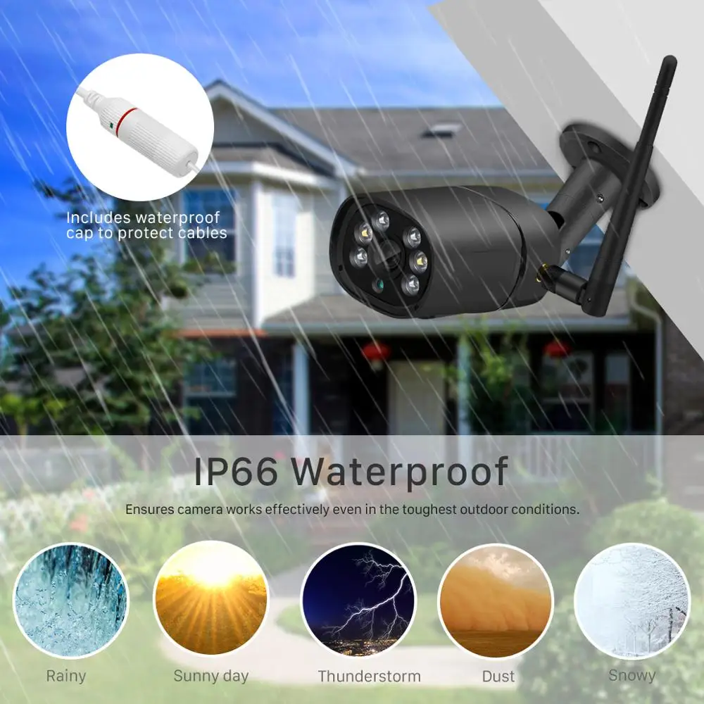 BESDER H.265 1080P Wi Fi IP камера двусторонняя аудиосвязь обнаружение ии TF слот 2