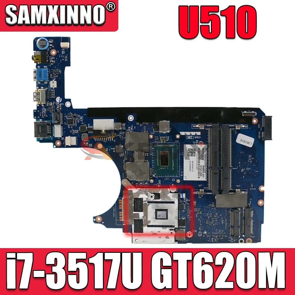 Akemy VITU5 LA-8971P материнская плата для ноутбука lenovo U510 SR0N6 i7-3517U Geforce GT620M 1G DDR3 |