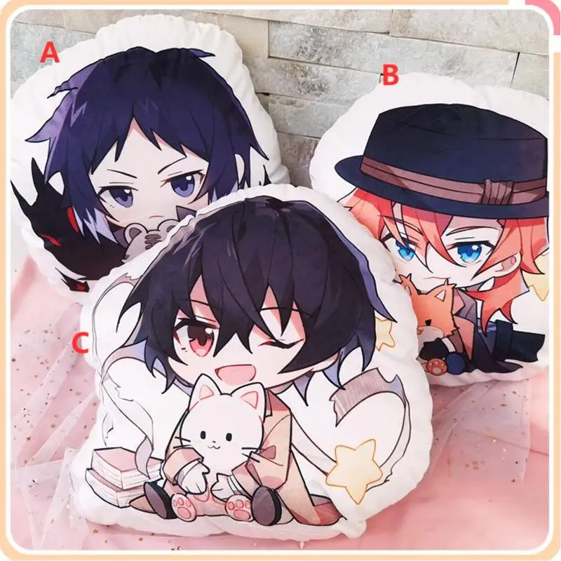 

Anime 3D Pillow Bungo Stray Dogs Dazai Osamu Akutagawa Ryuunosuke Plush Doll Home Decoration Accessories