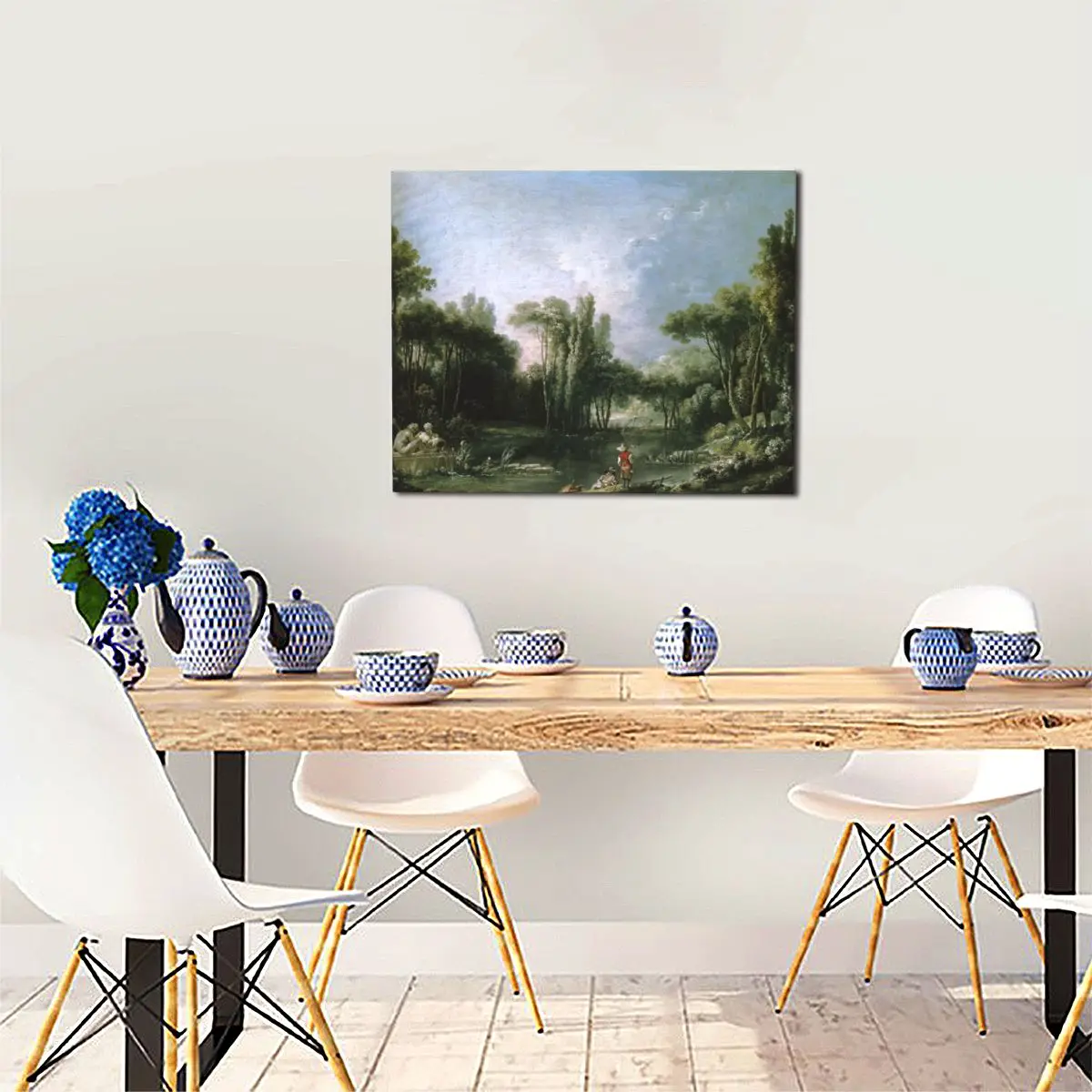 

Boucher Painting Canvas Living Room Decoration Pictures New Vintage Room Decor