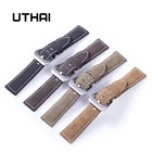 UTHAI P12 20 мм ремешок для часов из натуральной кожи 22 мм ремешок для часов 18-24 мм аксессуары для часов Высокое качество 22 мм кожаный ремешок Ремешки для часов