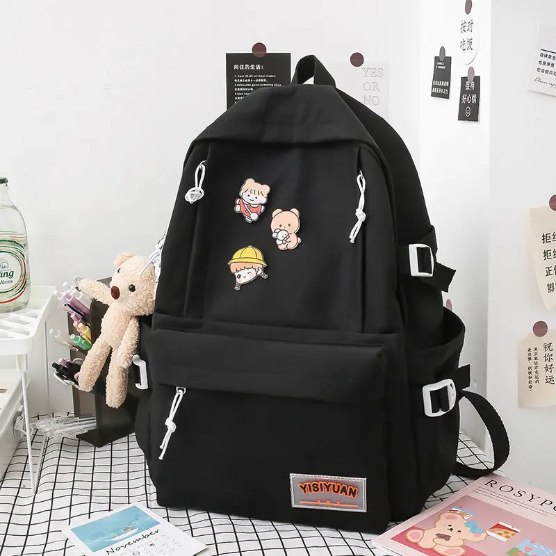

Backpack 2021 new junior high school student schoolbag female Korean version large-capacity wild forest girl backpack