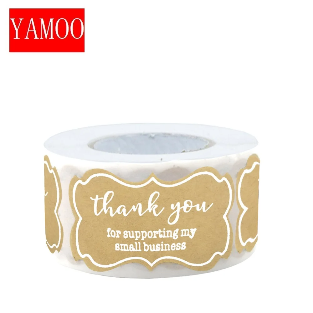 Стикеры из крафтовой бумаги Этикетка пустой Рождественский подарок свечи Стекло