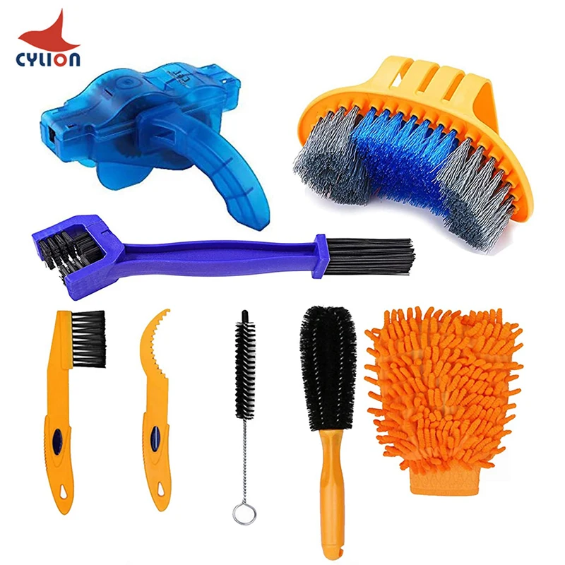 

Bike Chain Cleaner Cleaner Bicycle Chains Cycling Cleaning Kit Current String Brush Accessories for Road,City, BMX, Folding, MTB