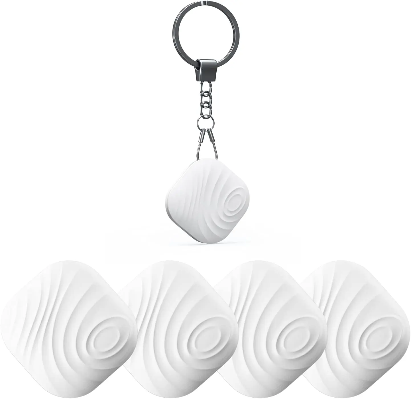 

Nutale Key Finder, 4-Pack Bluetooth Tracker Item Locator with Key Chain for Keys Pet Wallets or Backpacks and Tablets