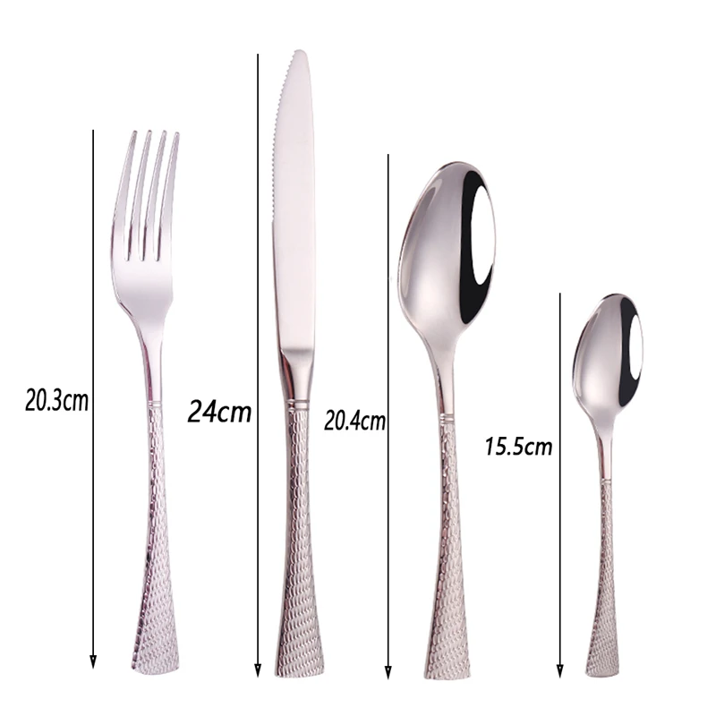 Цвет серебристый Золотой посуда набор столовых приборов столовые сервизы Посуда