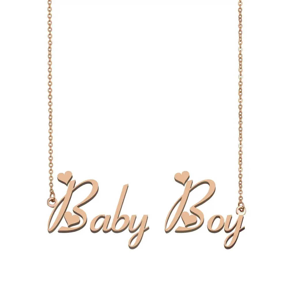 

Baby-Boy Name Necklace, Custom Name Necklace for Women Girls Best Friends Birthday Wedding Christmas Mother Days Gift