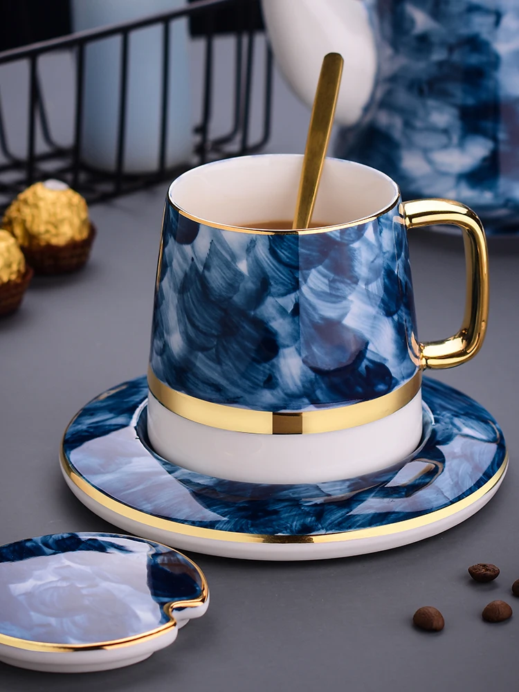 Керамика Кофе воды Чай чашки и кружки для путешествий с двойным ручка напитков