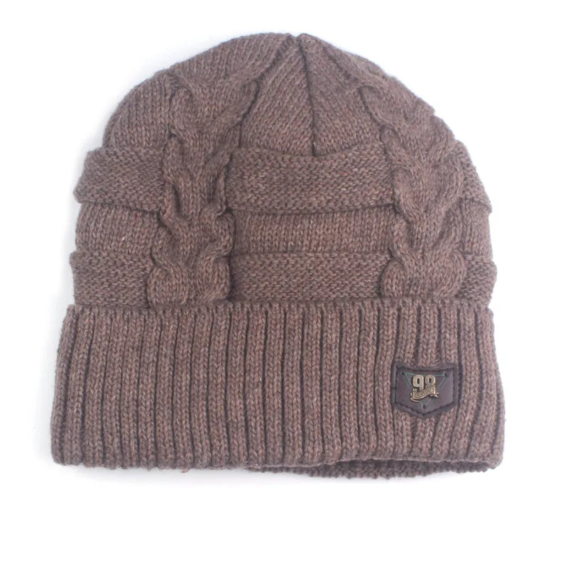 Xthree Winter Skullies Hat For Men Beanies Wool Knitted Scarf With Lining Male Gorras Bonnet Hats Beanie | Аксессуары для одежды