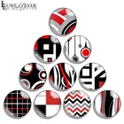 12 мм 14 мм 16 мм 20 мм 25 мм 30 мм 673 геометрические микс круглая бижутерия со стеклянными кабошонами в поисках 18 мм оснастки кнопки Шарм Браслет