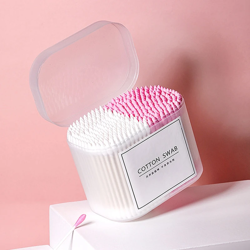 

300Pcs Disposable Home Dual Heads Ear Cleaning Makeup Cotton Swabs Buds Cleaning Tools