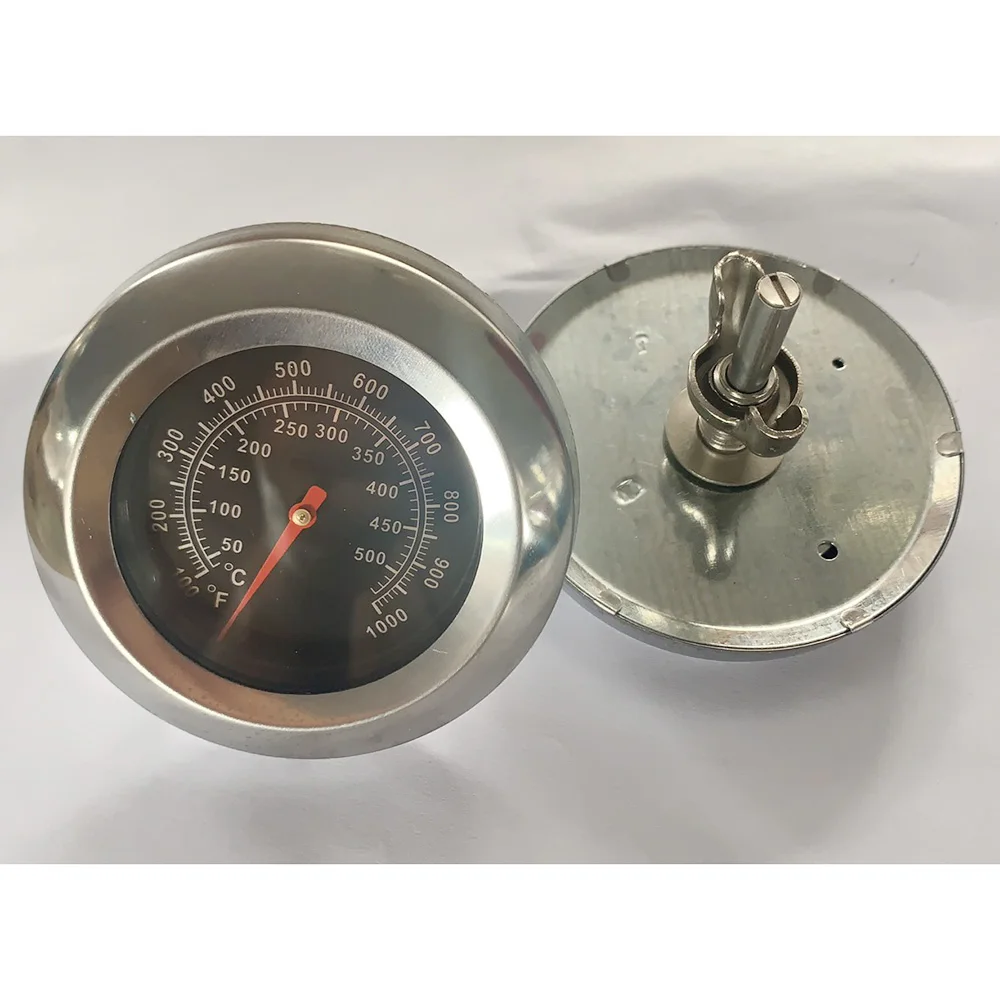 

100-1000 BBQ Smoker Grill Thermometer Outdoor Cook Barbecue Temperature Gauge 304 Stainless Housing And Stem In Stock