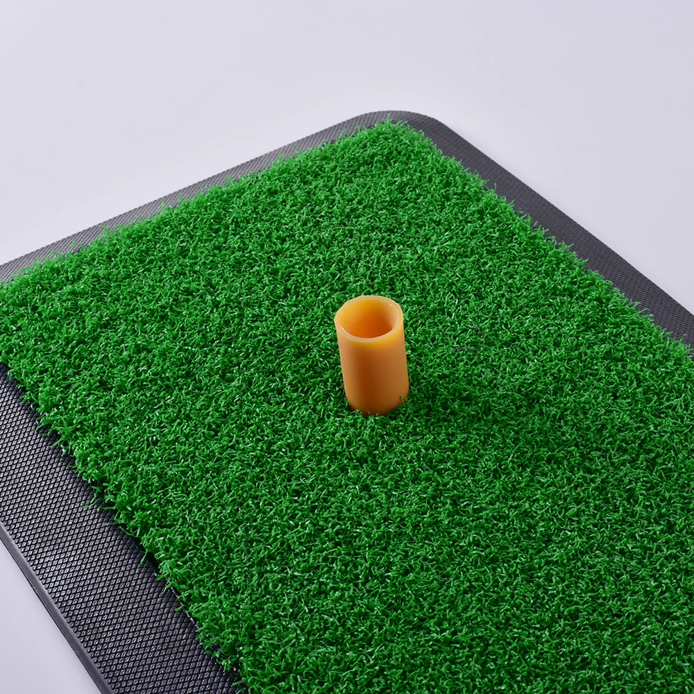Satılık Taşınabilir Golf Isabet Mat Kapalı Açık Eğitim çim Golf Minderi Kauçuk Tee Delik Uygulama Golf Eğitim Yardımları Aksesuarları