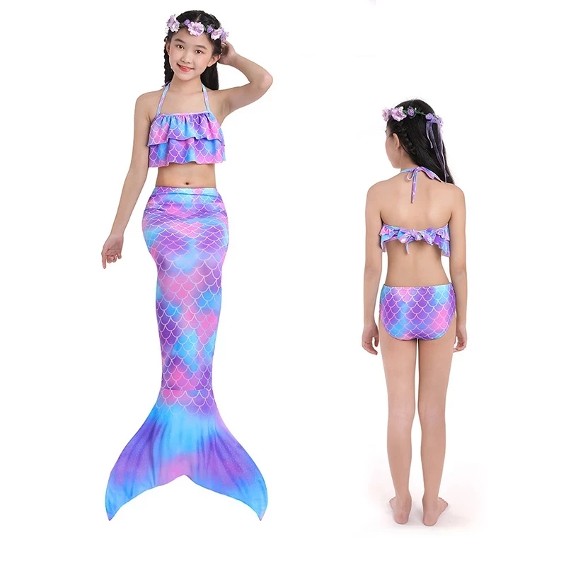 2021 Детский костюм Русалочки для купания Русалочка купальный девочек бикини