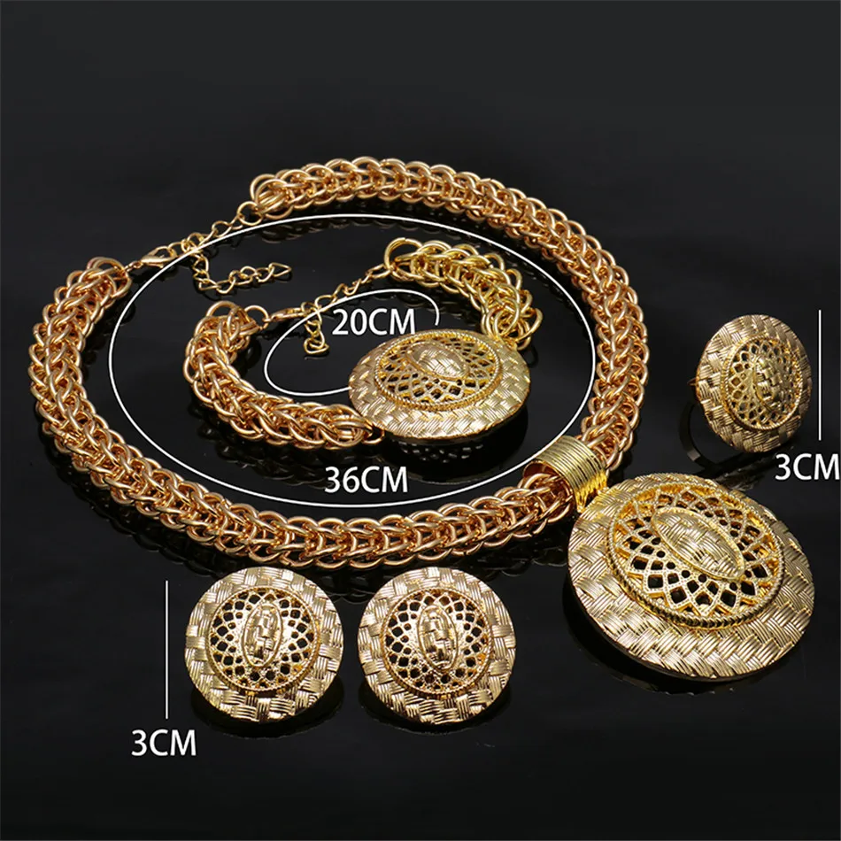 

Fani 2019 Dubai Gold/Sliver Plated Designer Jewelry Set Nigerian Women Wedding Jewelry Set statement Bridal jewelry set