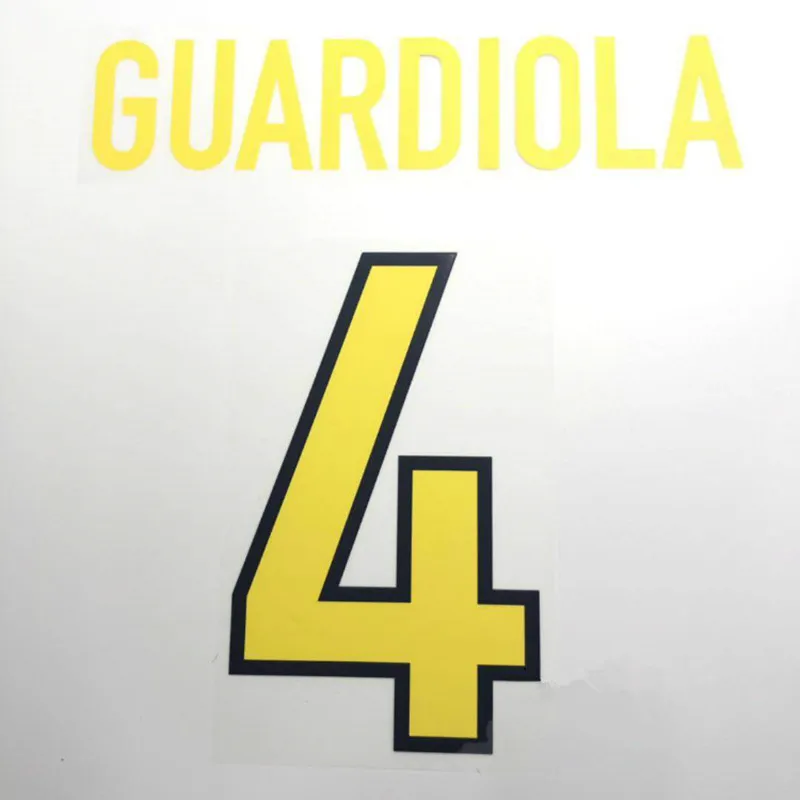 1998-1999 #11 RIVALDO #4 GUARDIOLA индивидуальная печать Nameset горячая штамповка нашивки значки |