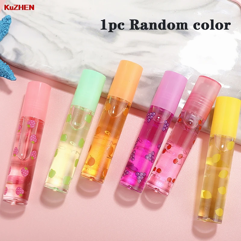 

Roll-on Fruit Oil Lip Balm Lip Oil Moisturizing Mirror Transparent Lip Oil Long Lasting Hydrating Lip Gloss Cosmetics