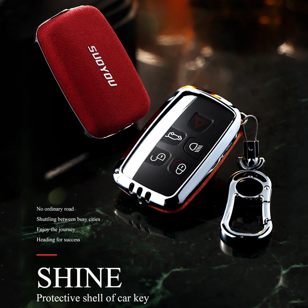 Замшевый кожаный чехол для ключей Land Rover A9 Range Sport Evoque freelander 2 Jaguar XE XJ Xjl XF C X16 V12