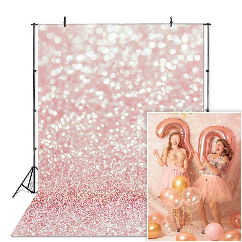 

Abstract Bokeh Christmas Photography Backdrop Dreamy Spots Shinning Halo Newborn Portrait Background for Photo Studio Photocall