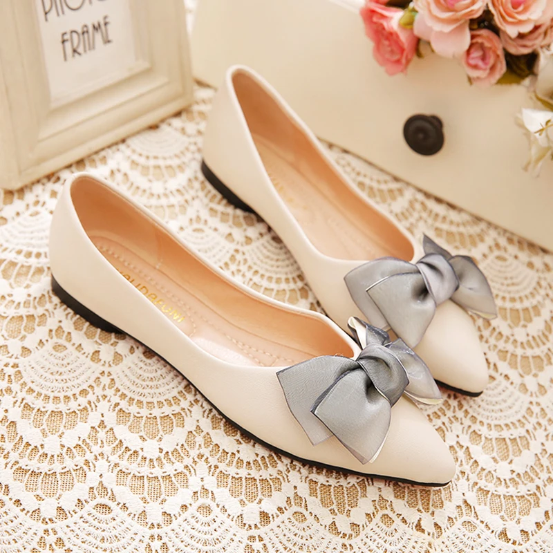 

Туфли женские с заостренным носком, плоская подошва, заостренный носок, Горох, универсальные, модная повседневная обувь в Корейском стиле, в...