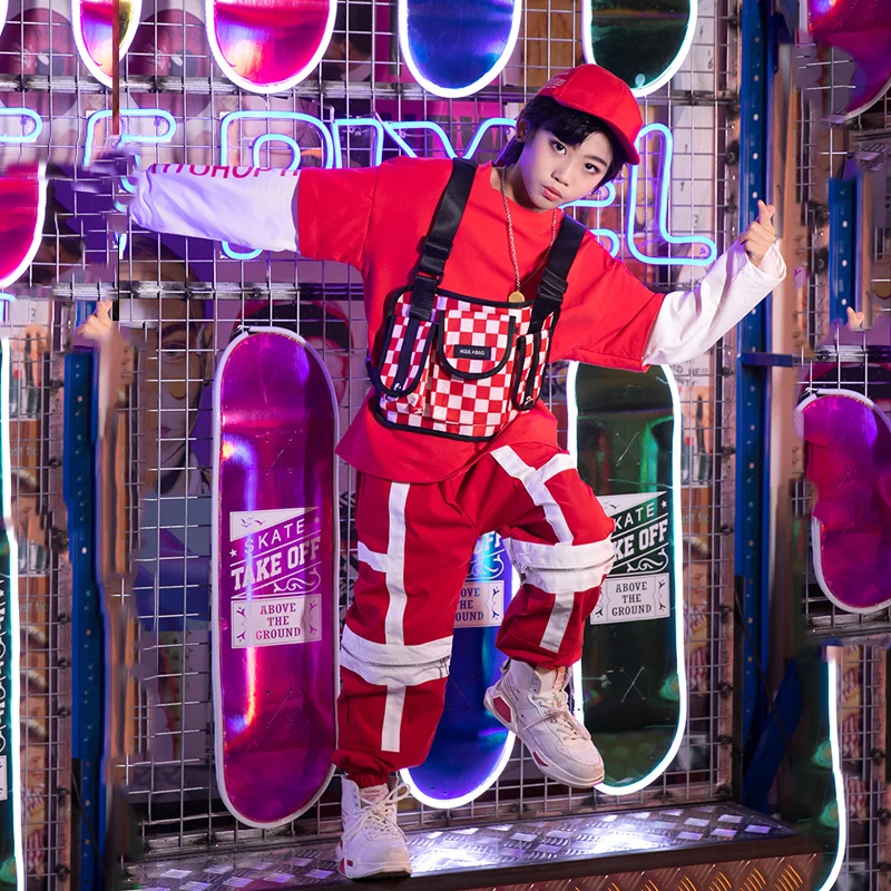 Детская танцевальная одежда в стиле хип-хоп детская тренировочная уличные