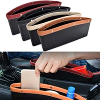 1pc car organizer pu leather storage car seat slit gap pocket storage cup holder box multifunctional car interior accessories