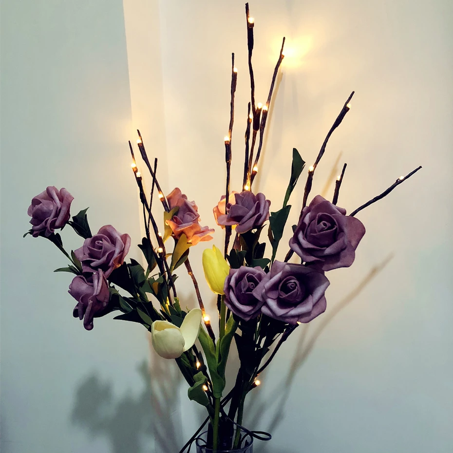 Гирлянда с 20 светодиодами на ветви лампа для высоких ВАЗ наполнитель светильник