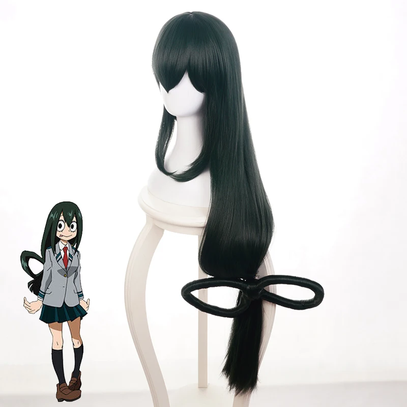 Парик для косплея моя геройская Академия цую асуй длинные зеленые синтетические
