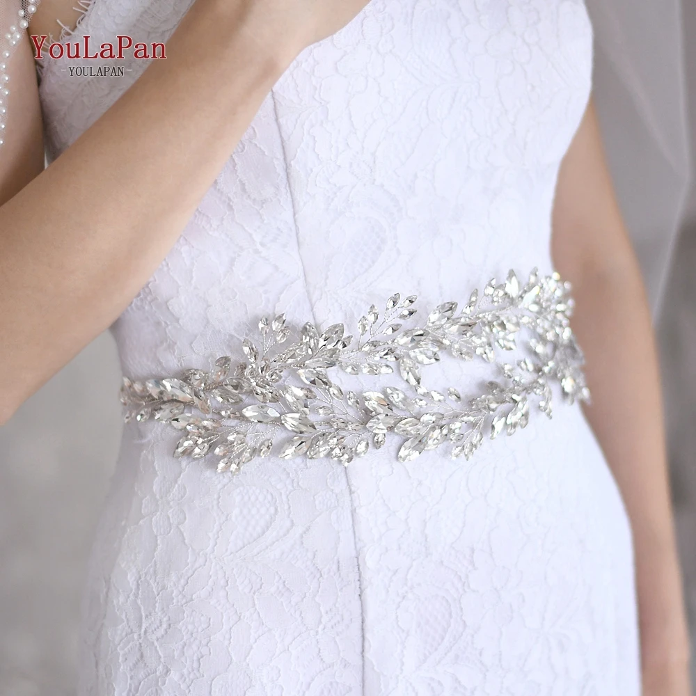 YouLaPan SH304 Lovful Bridal Crystal Rhinestone Braided Wedding Dress Sash Belt Bridesmaid Women Accessories | Свадьбы и торжества