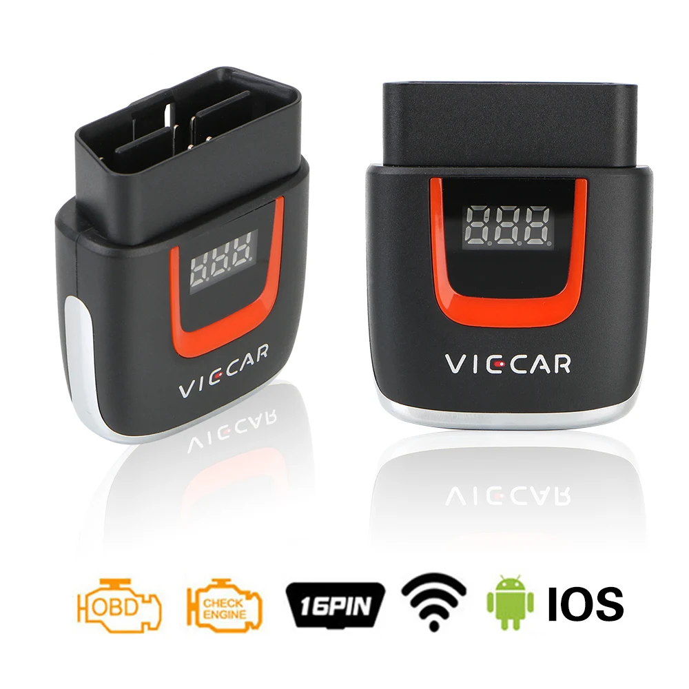

Автомобильный диагностический прибор Viecar VP004 VP002 ELM327 V2.2 для Android/IOS WIFI ELM 327 OBD2, сканер кодов, считыватель кодов Elm327 OBD