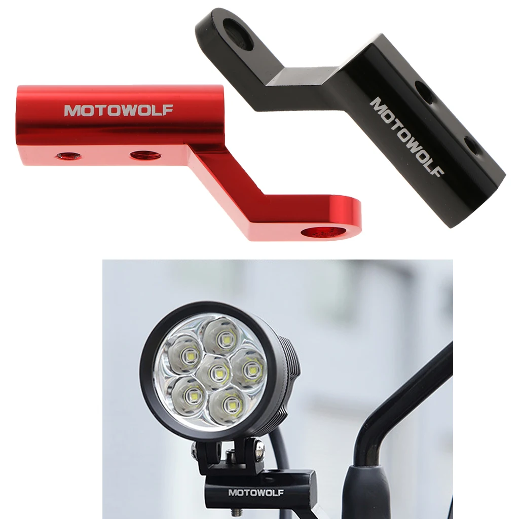 2x Мотоцикл motowolf зеркало заднего вида расширитель кронштейн адаптер держатель