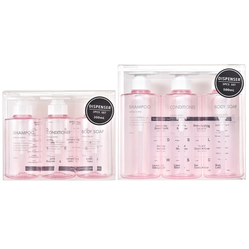 

Набор флаконов для шампуня для ванной, флакон для розлива для улицы, путешествий, контейнер типа пресс