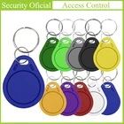 Сменных маркеров UID Fob 13,56 МГц блок 0 сектор записи микросхемой чипом микропроцессорные карты с настраиваемым потоком воздуха, клон kayfun Сменные смарт-брелок ключи тег 1K S50 доступа RFID Управление брелок карты