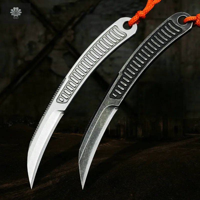 Trskt Скорость прямые волосы коготь ножи тактический фонарь кемпинг Karambit на