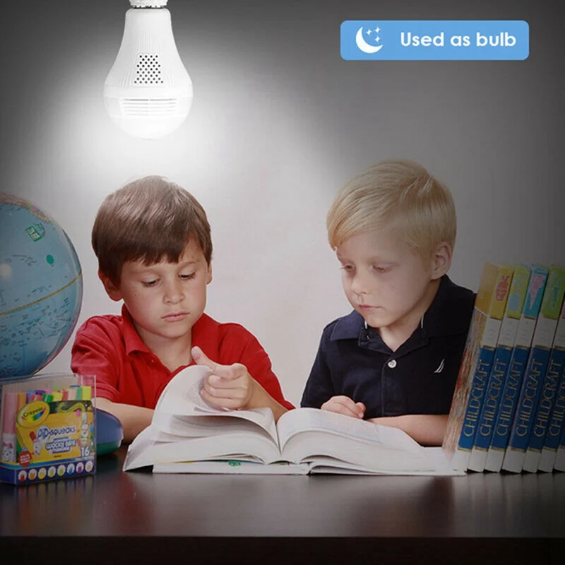 

Wireless IP Camera Wifi 960P Panoramic FishEye Bulb Lamp Home Security CCTV Camera 360 Degree Home Security Burglar