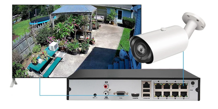 Hikvision, совместимая с 4K POE ip-камера, уличная, 8 Мп, Vari-Focus, 2,8-12 мм, цилиндрическая камера видеонаблюдения, H.265, слот Micro SD