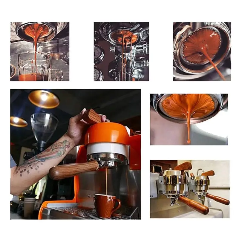 58 мм кофе бездонный Portafilter для La Marzocco E61 MINI GS3 CLASSIC FB70 FB80 GB5 деревянная ручка